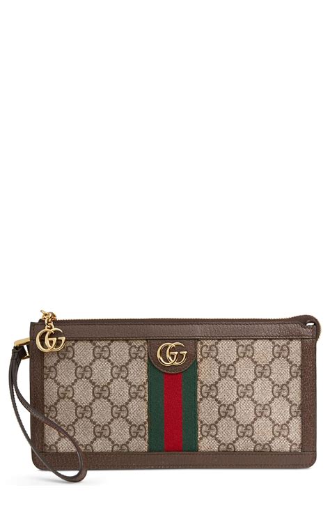 gucci supreme gucci wristlet